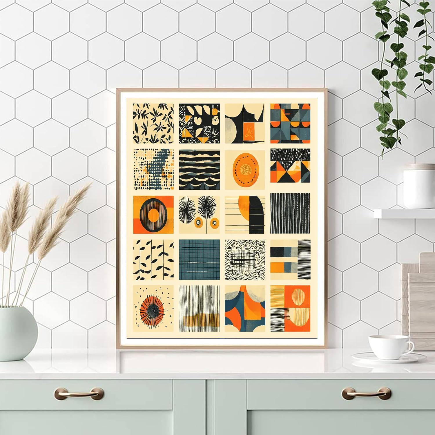 Nandalal Bose Inspired Cultural Patterns Of Life  Painting Number Kit