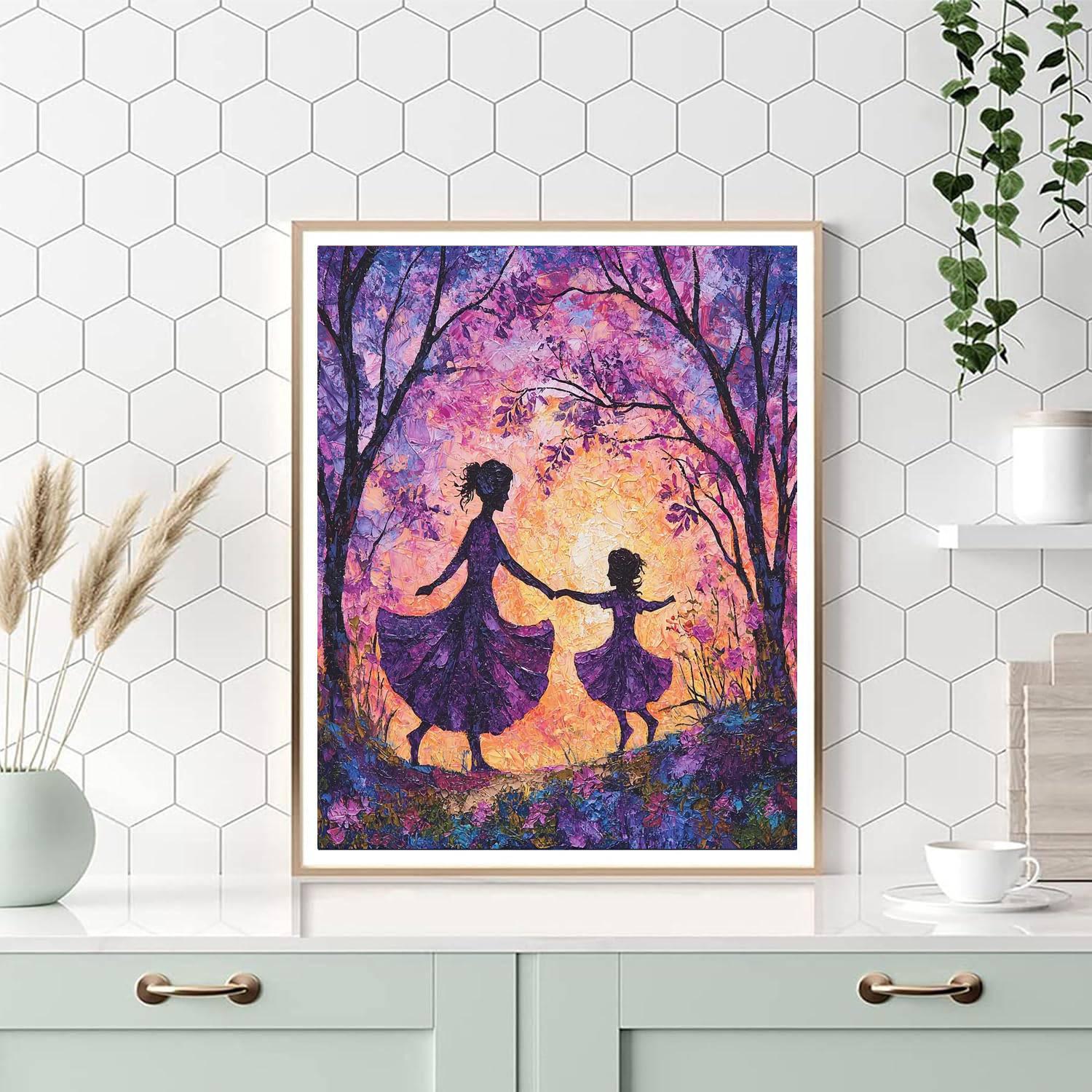 Evening Dance With Mom Painting Number Kit