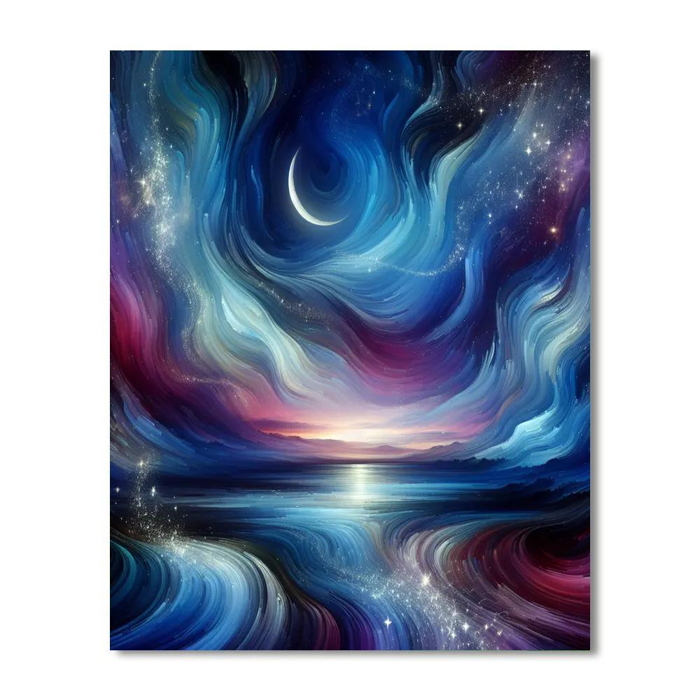 Dreamy Night Sky Revelry DIY Paint By Numbers