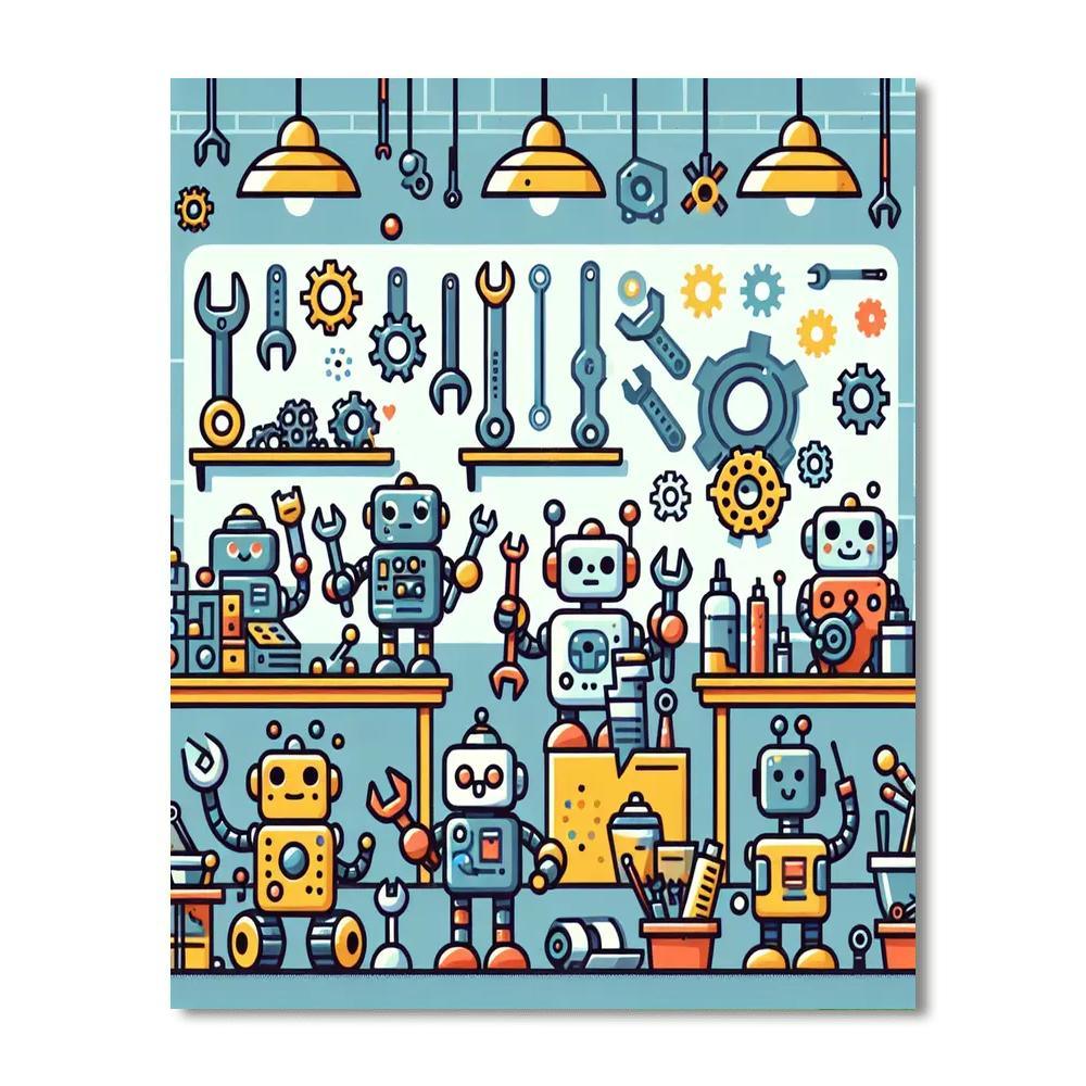 Robotics Laboratory DIY Paint By Numbers