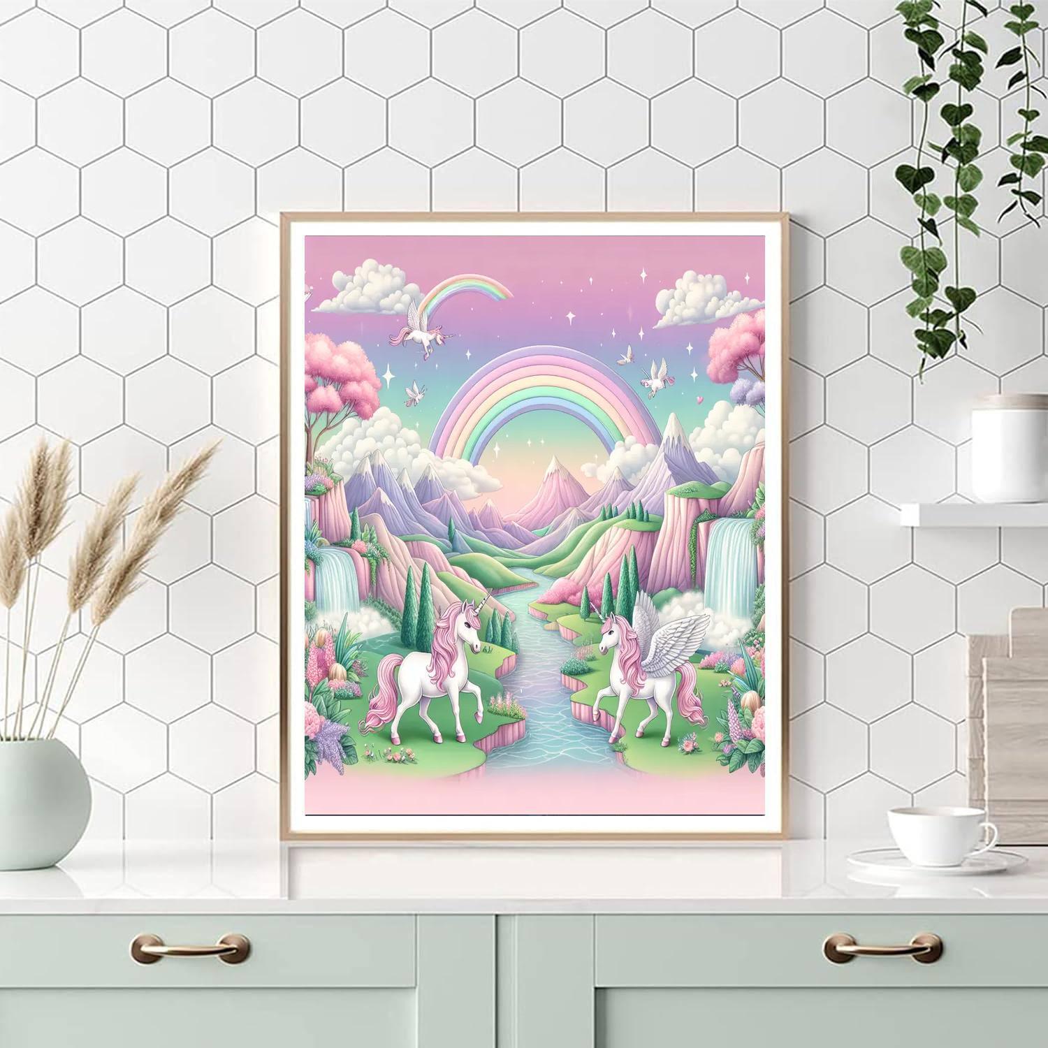 Mythical Unicorn Quest Paint By Numbers Art