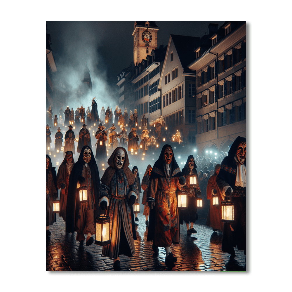 Basel Fasnacht - Switzerland Paint By Number