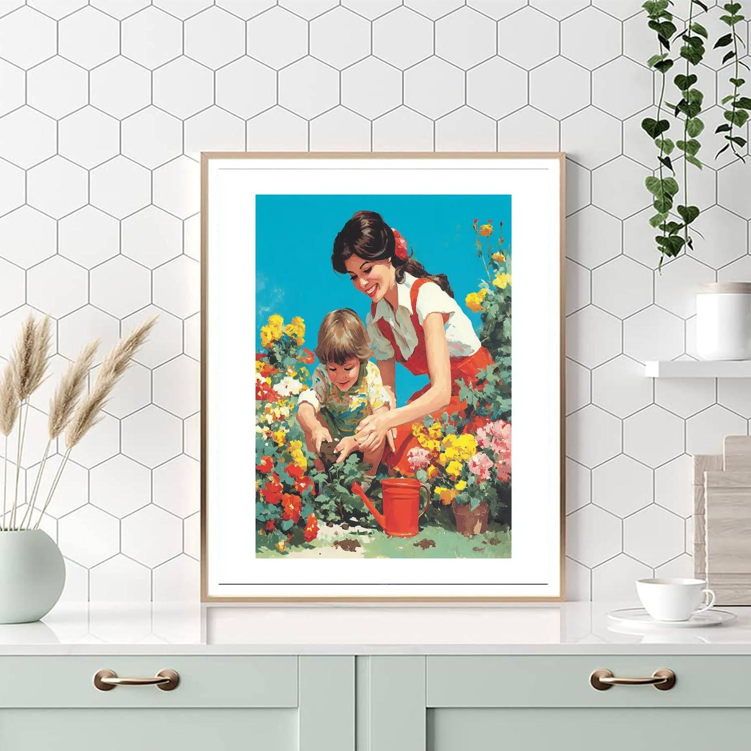 A Garden Of Mother's Love Painting Number Kit