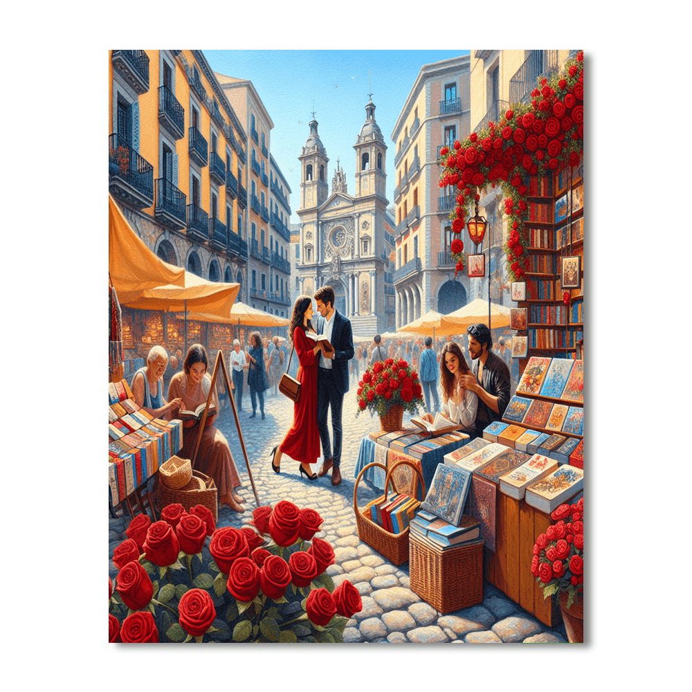 Dia De Sant Jordi - Barcelona Numbered Painting Kits