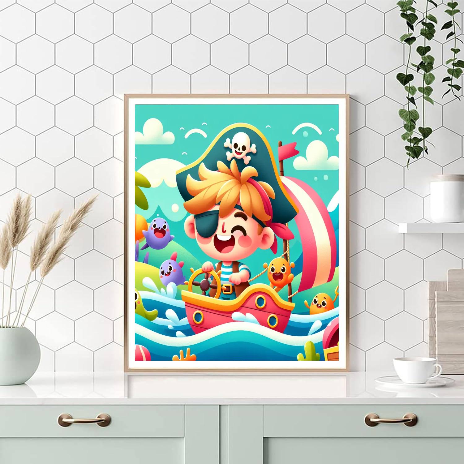 Adventurous Little Pirate Numbered Painting Kits