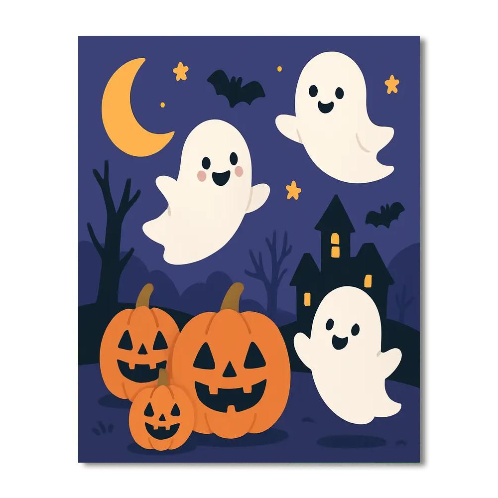 Haunted Halloween Havoc Paint By Numbers Art