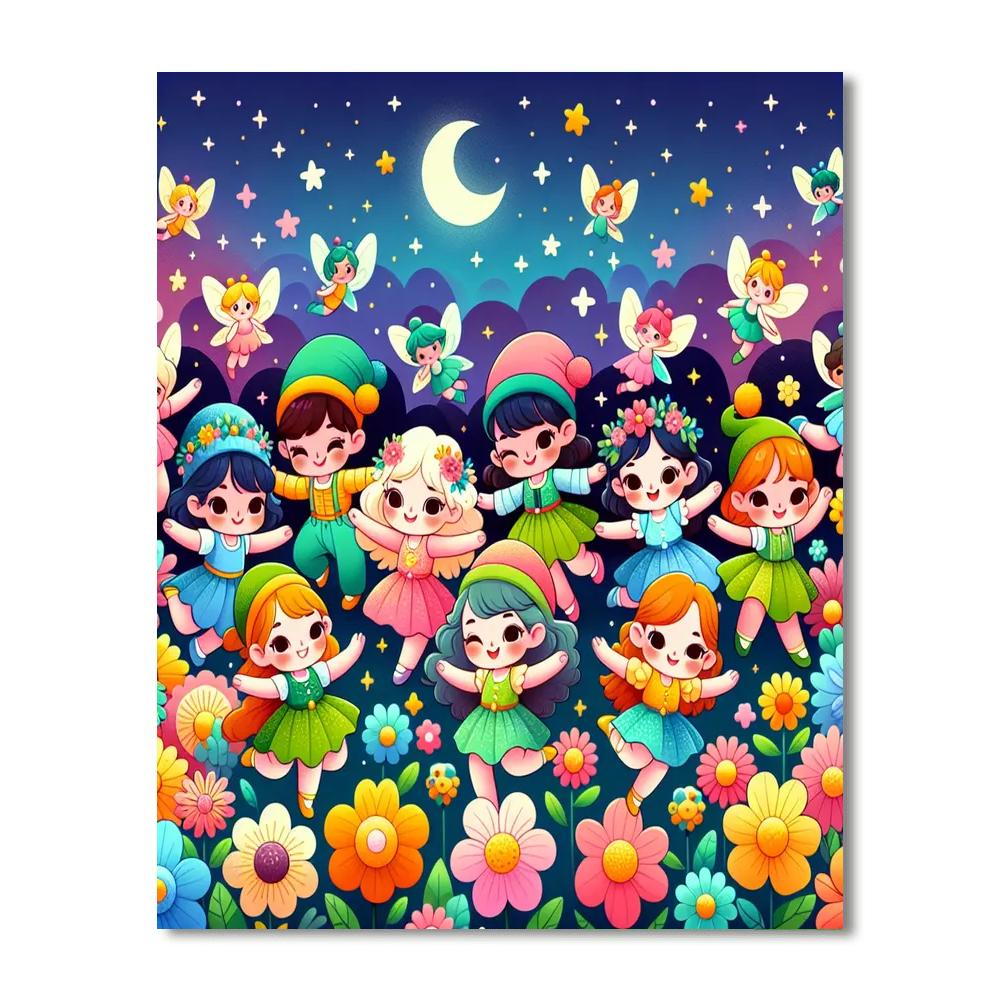 Adorable Fairy Friends Numbered Painting Kits