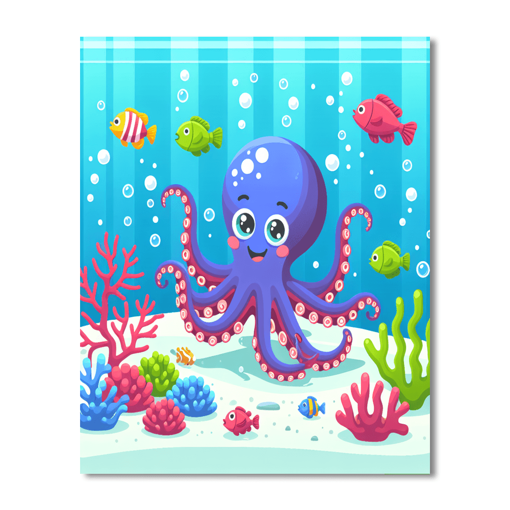Giggling Octopus Paint By Number