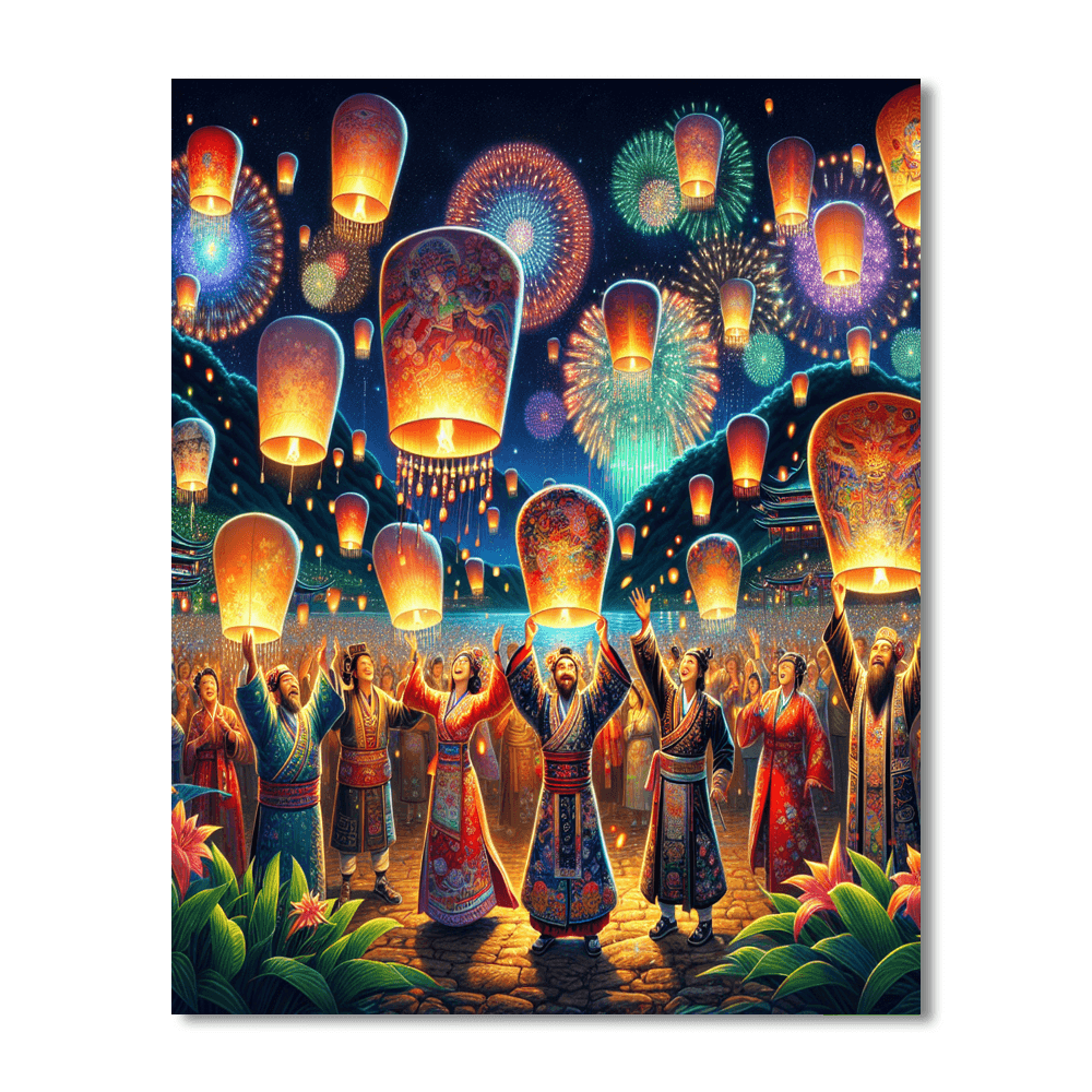Festival Of Lanterns - Taiwan Number Painting