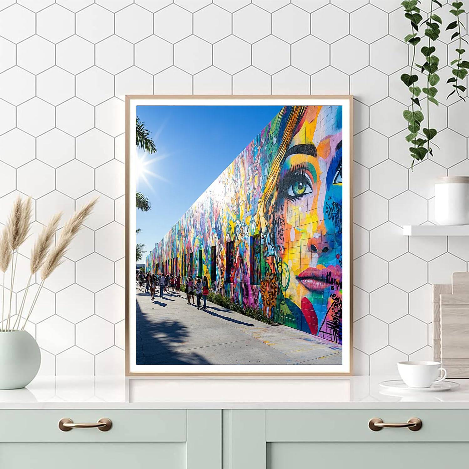 Street Art In Wynwood Paint By Color