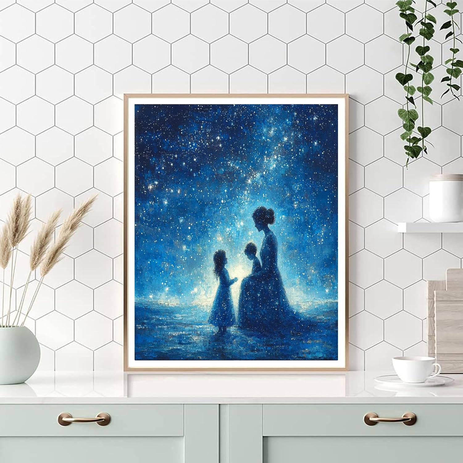 Starry Night Conversations Number Painting