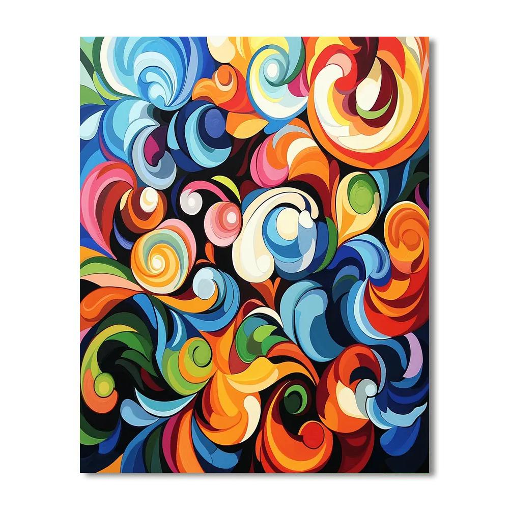 Gustav Klimt Inspired Whirlwind Of Inspiration  Paint By Numbers Art