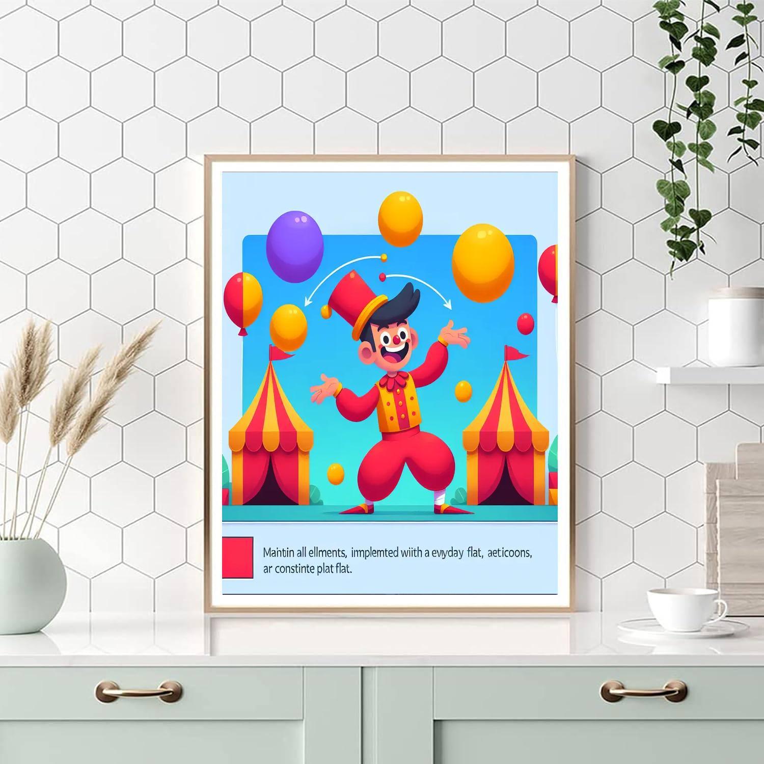 Daring Circus Performer Paint By Numbers Art