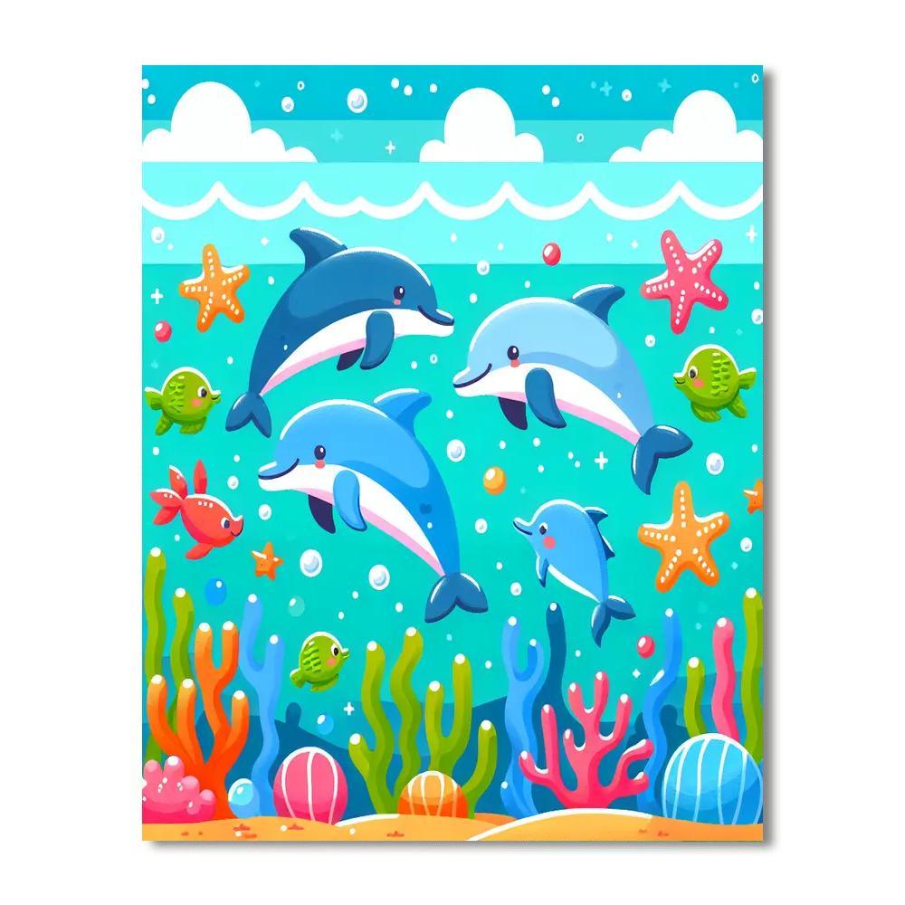 Undersea Friends Paint By Numbers Art