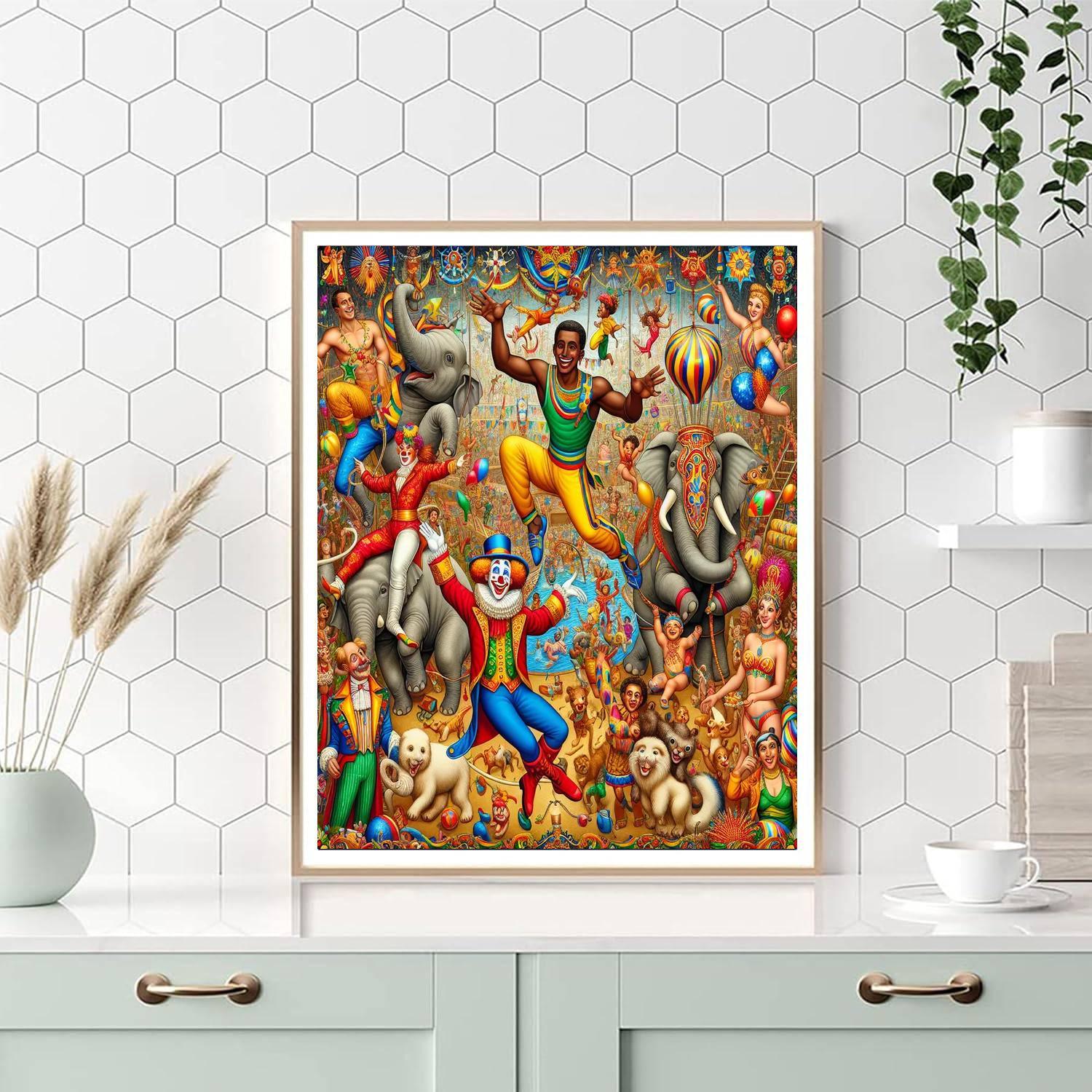 Dynamic Circus Extravaganza Paint By Color