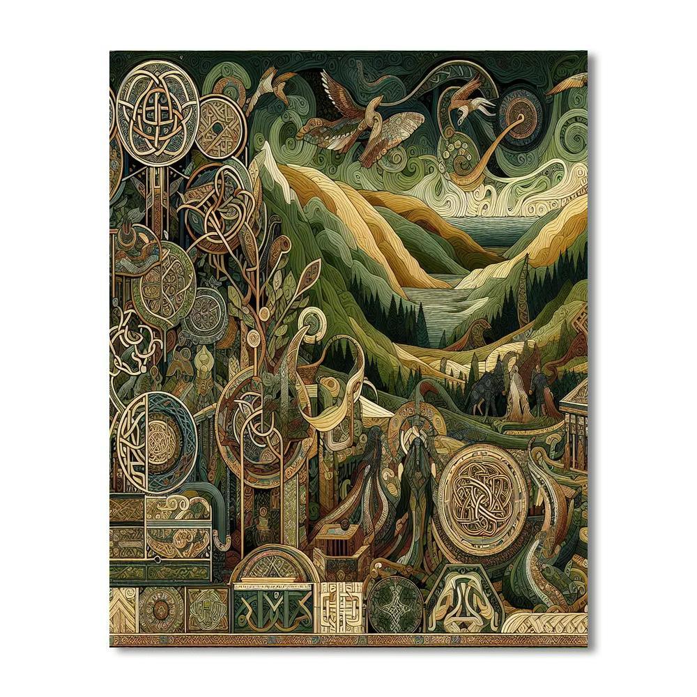 Mystical Celtic Legends Paint By Numbers Art