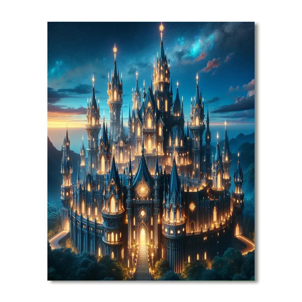 Fantasy Castle Illumination Paint By Numbers Kits