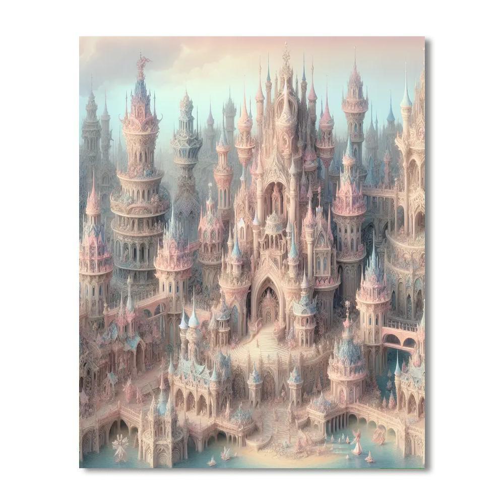 Fanciful Fairytale Kingdom Numbered Painting Kits