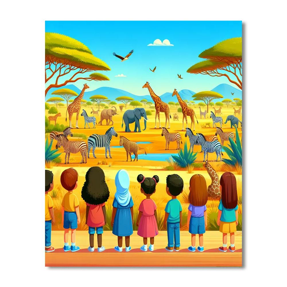 Adventure Safari Day Paint By Numbers