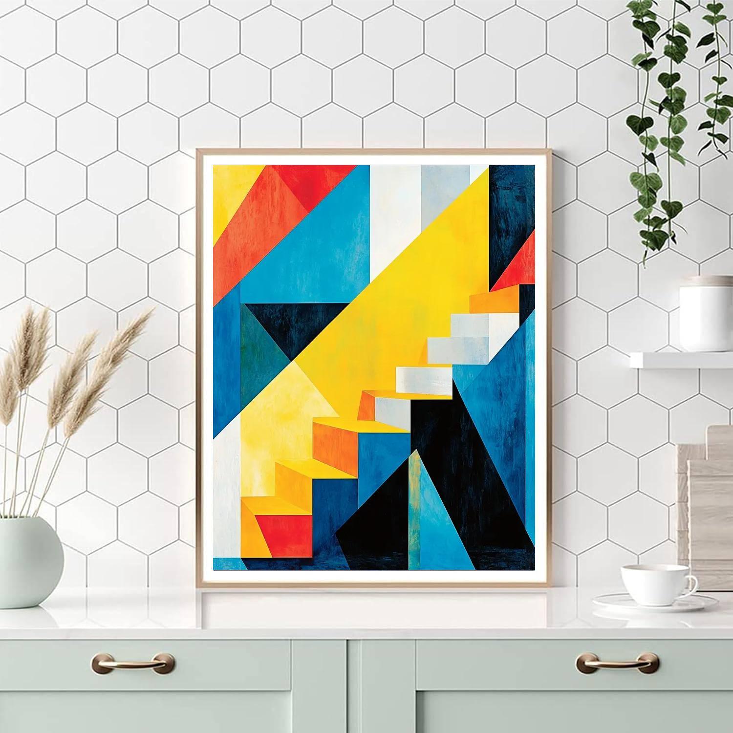 Paul Cézanne Inspired Energizing Geometry  Painting By Numbers Kit