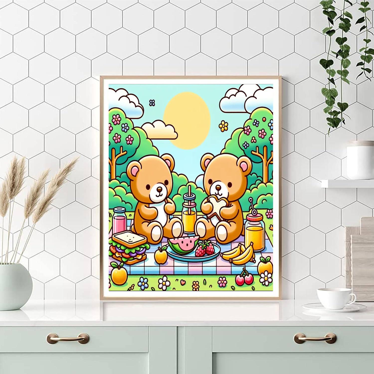 Teddy Bear's Picnic Painting By Numbers Kit