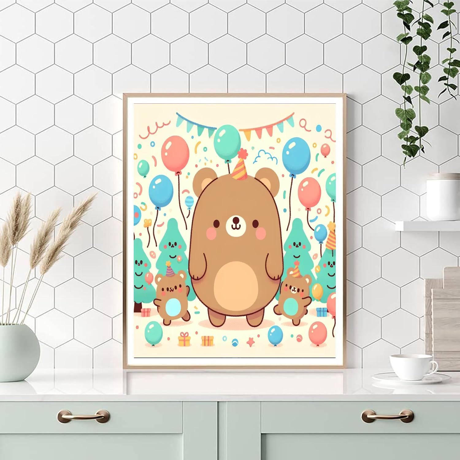 Dancing Bears Festival Number Painting