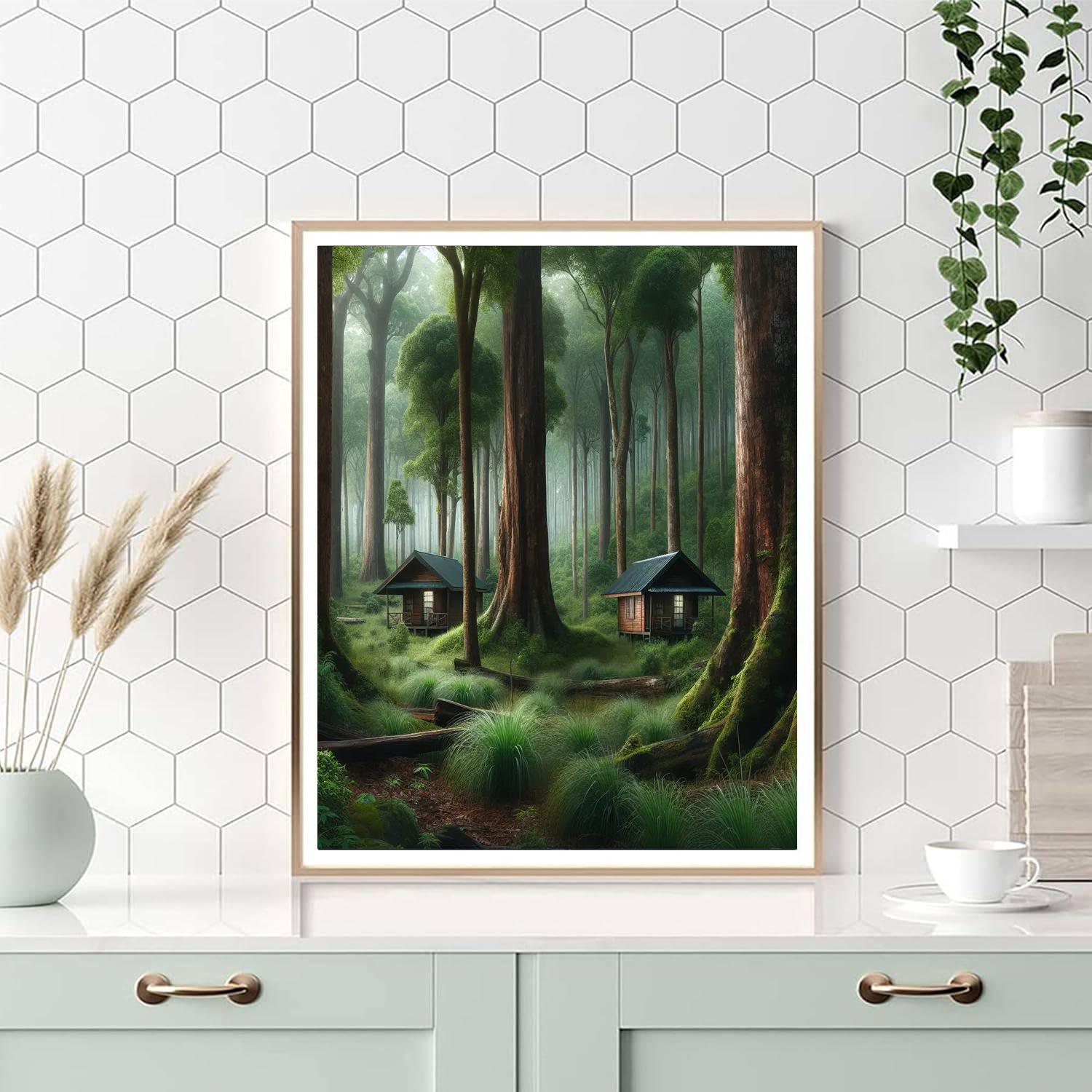 Rustic Woodland Getaway Paint By Numbers