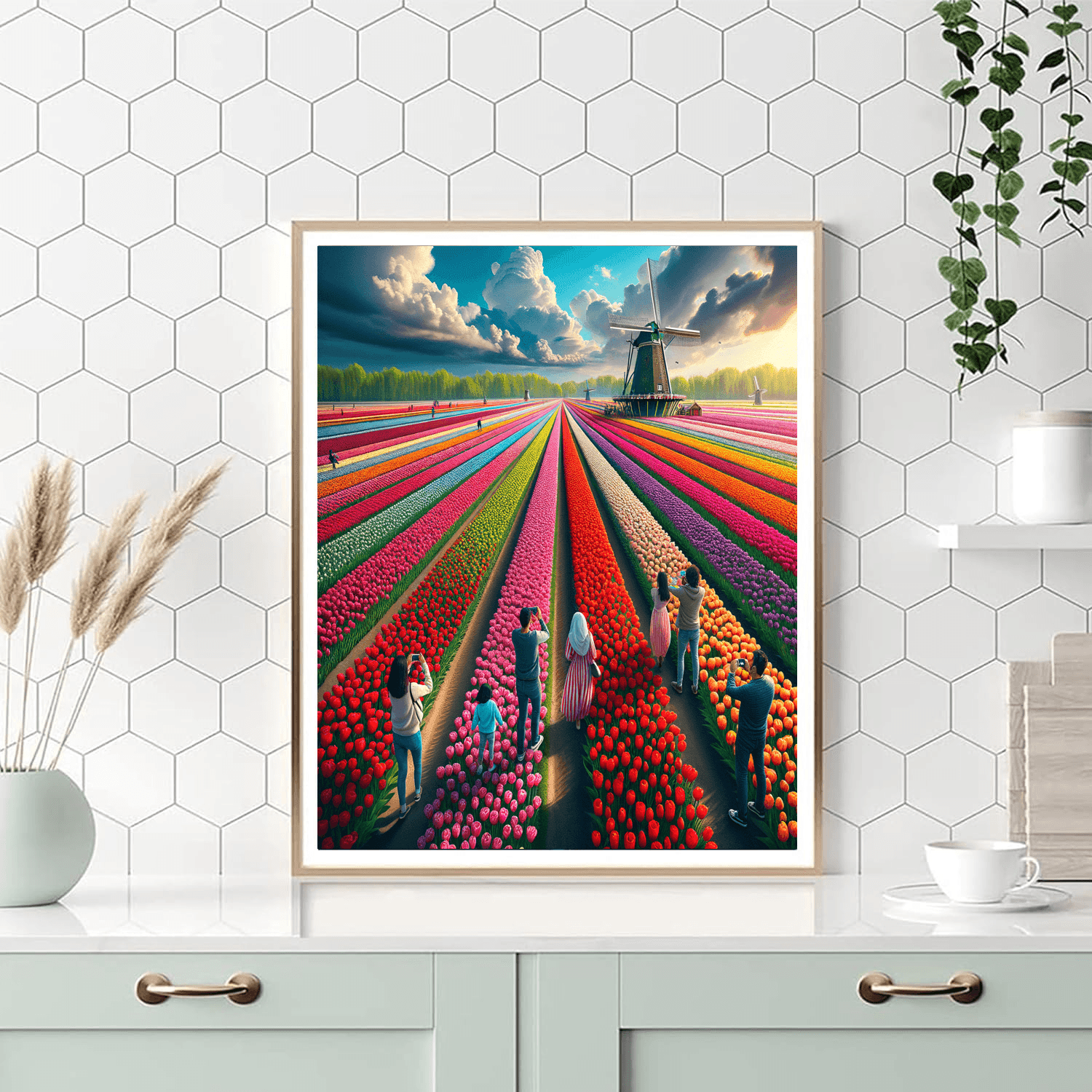 Tulip Festival - Amsterdam, Netherlands Numbered Painting Kits