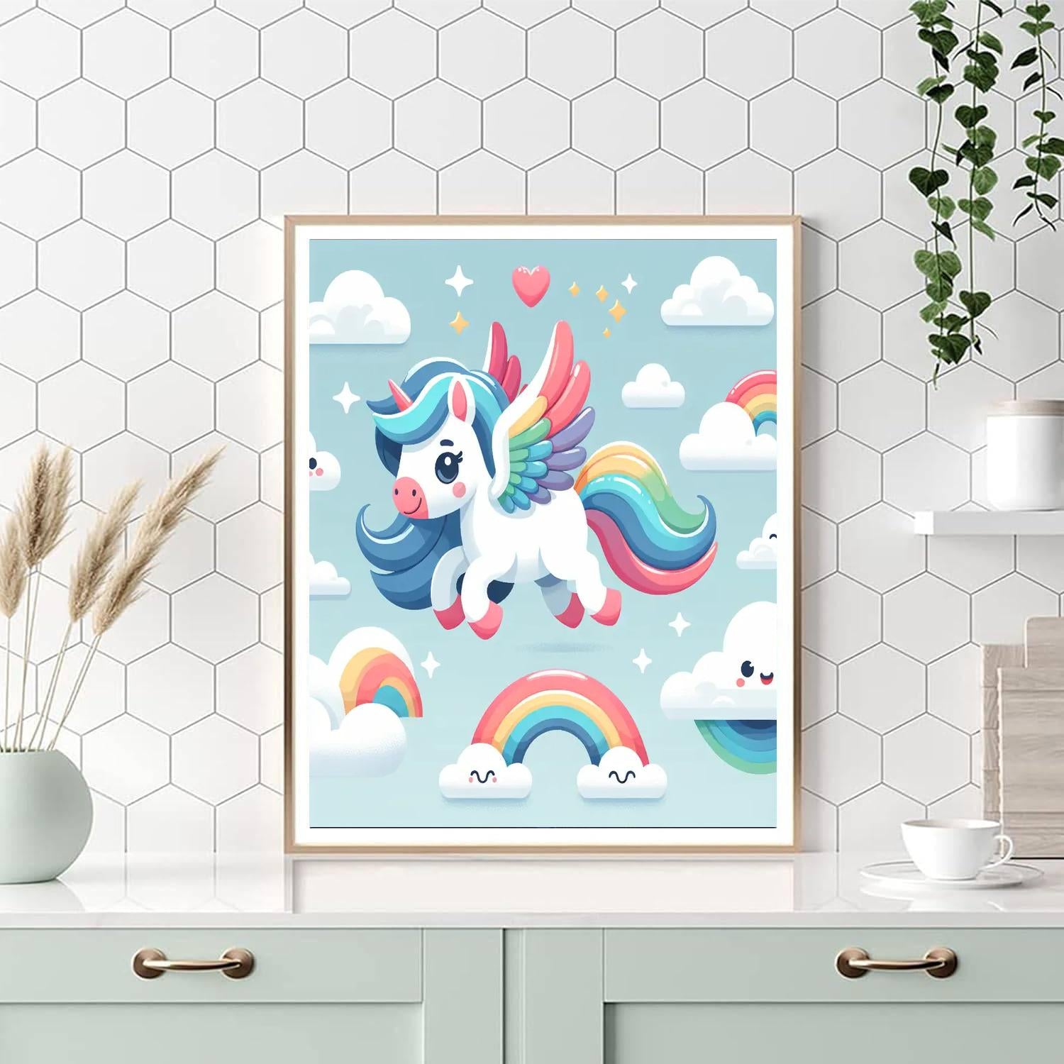 Playful Pegasus Party Numbered Painting Kits