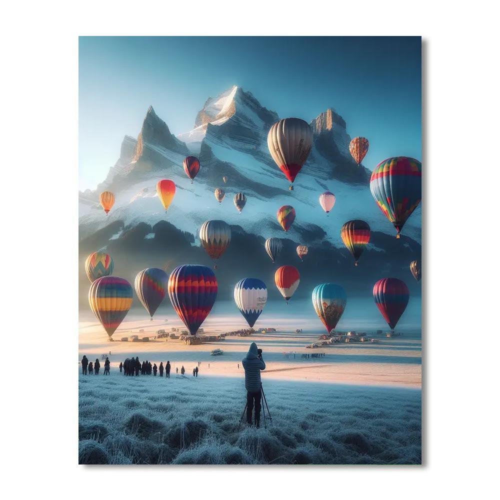 International Hot Air Balloon Festival - Switzerland Numbered Painting Kits
