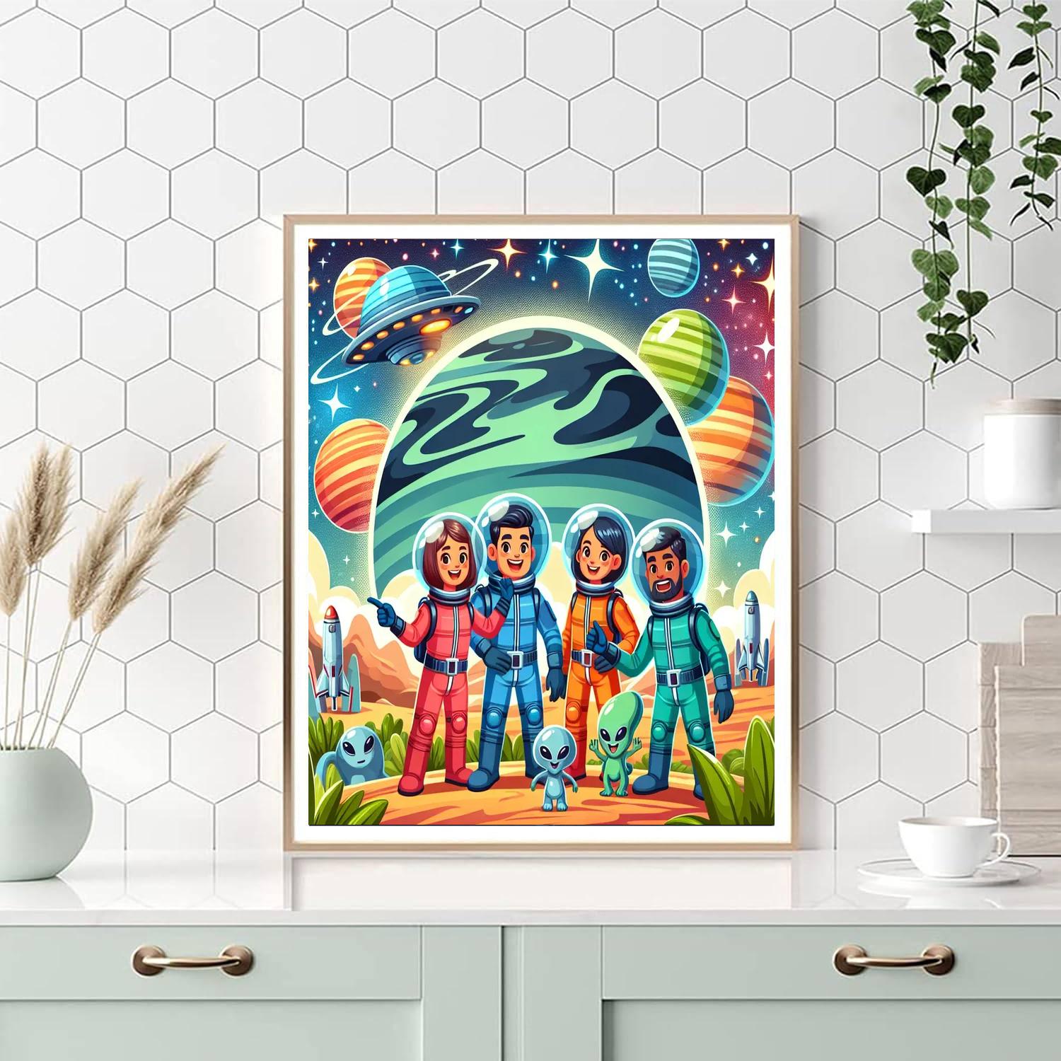 Galaxy Pioneers Number Painting