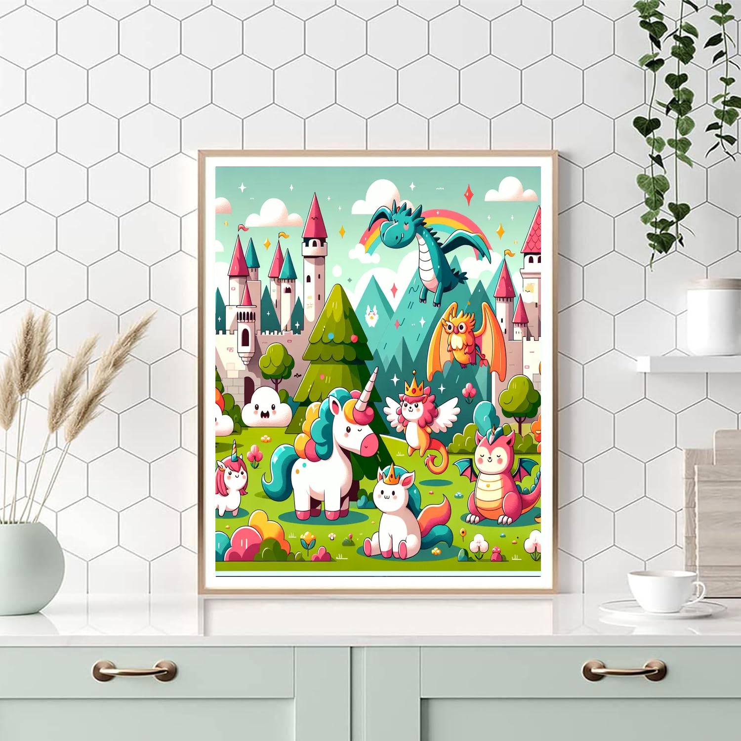 Mythical Kingdom Painting By Numbers Kit