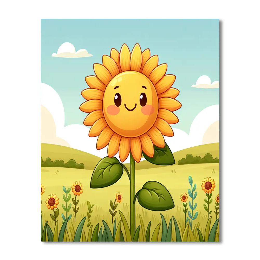 Charming Sunflower DIY Paint By Numbers