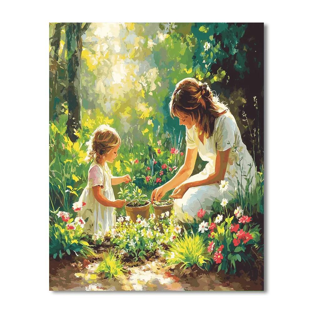 Garden Of Mother's Dreams Number Painting