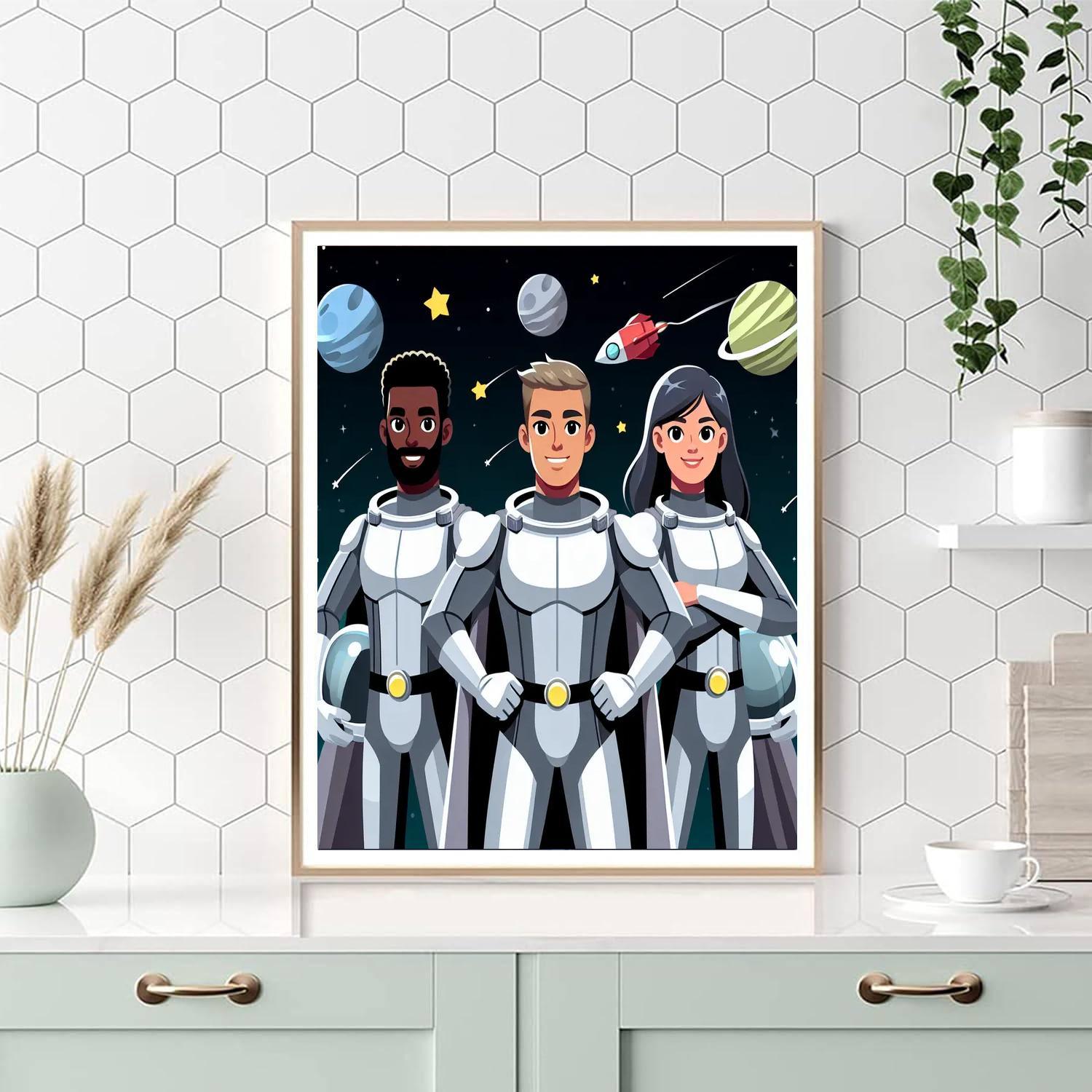 Galaxy Guardians Paint By Numbers Art