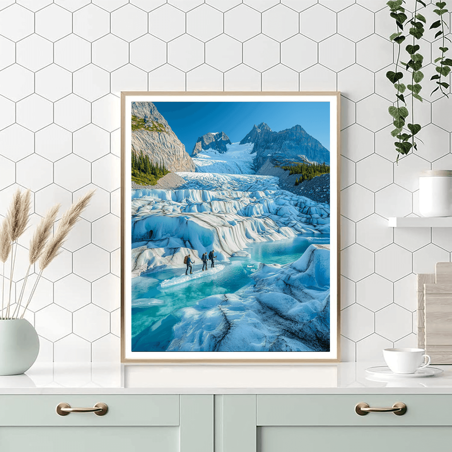 Patagonian Glacier Hike Painting Number Kit