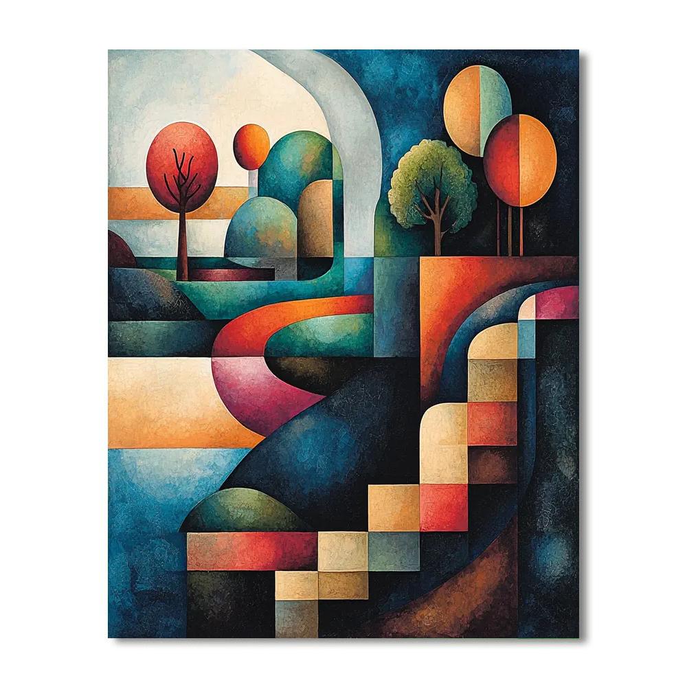 Paul Klee Inspired Harmony Of Vibrant Rhythms  Paint By Number