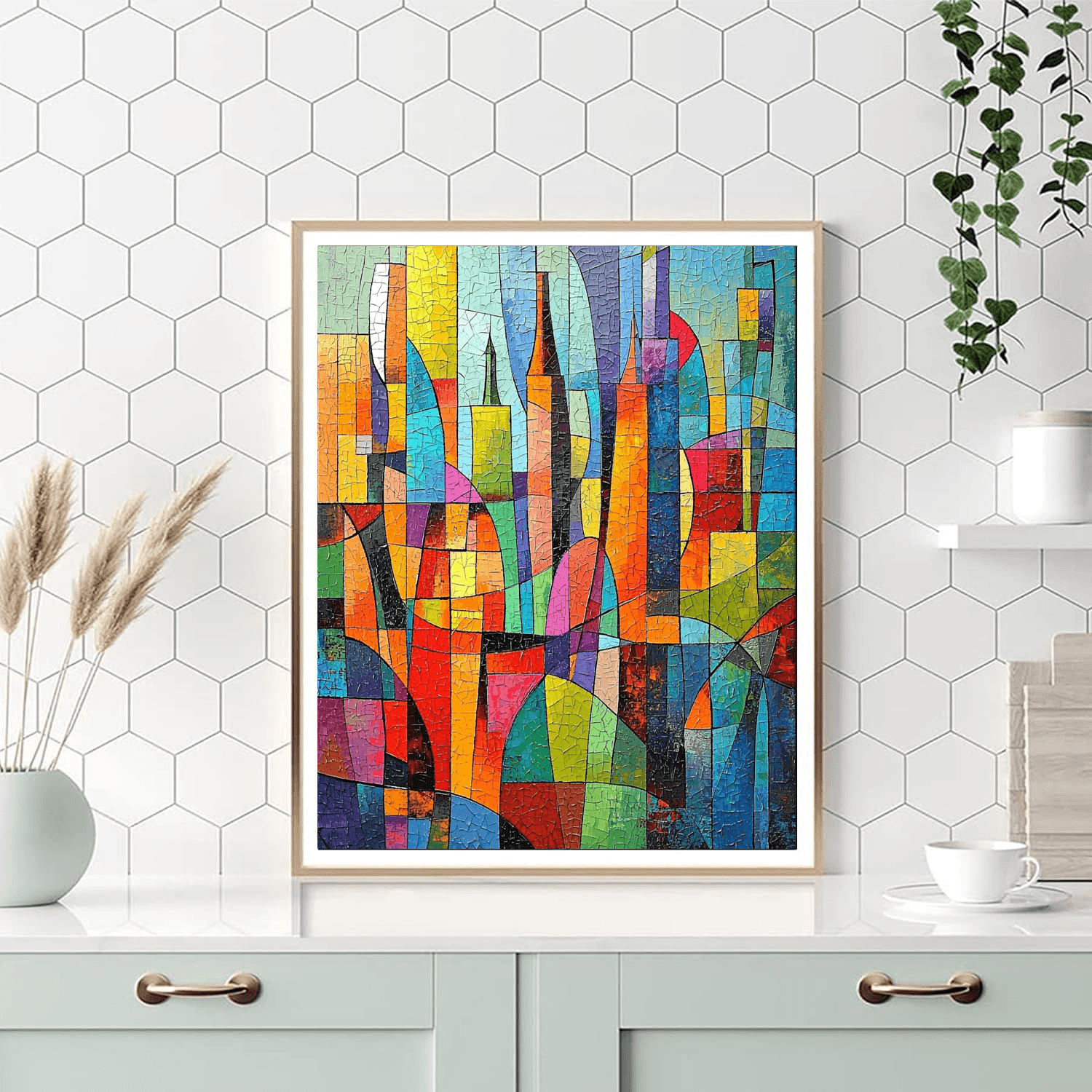 Pablo Picasso Inspired Picasso's Urban Tapestry  Paint By Numbers Kits