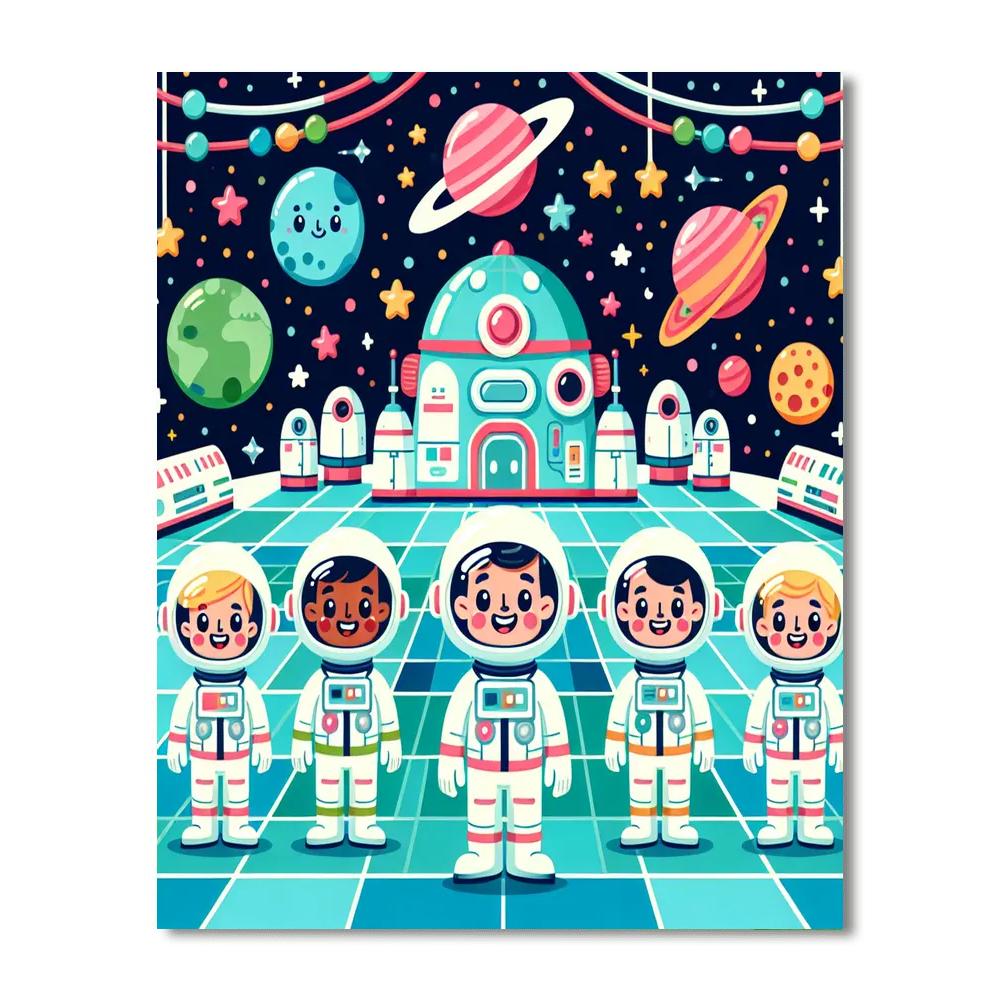 Adventures On The Space Station Paint By Number