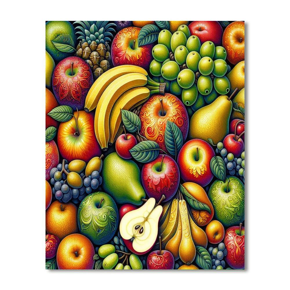 Joyful Fruit Fiesta Paint By Number