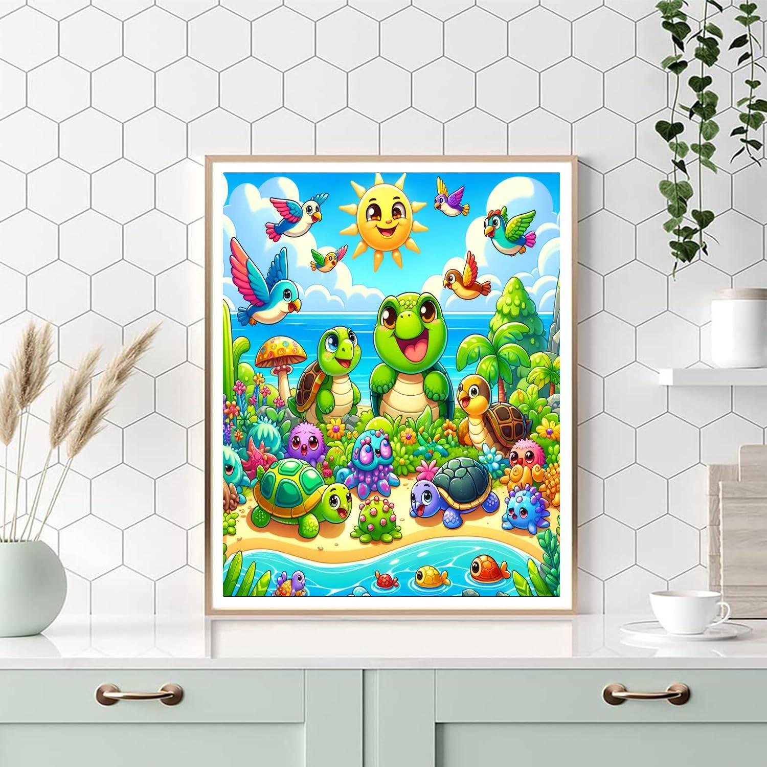 Funky Fantasy Islands Paint By Numbers Kits