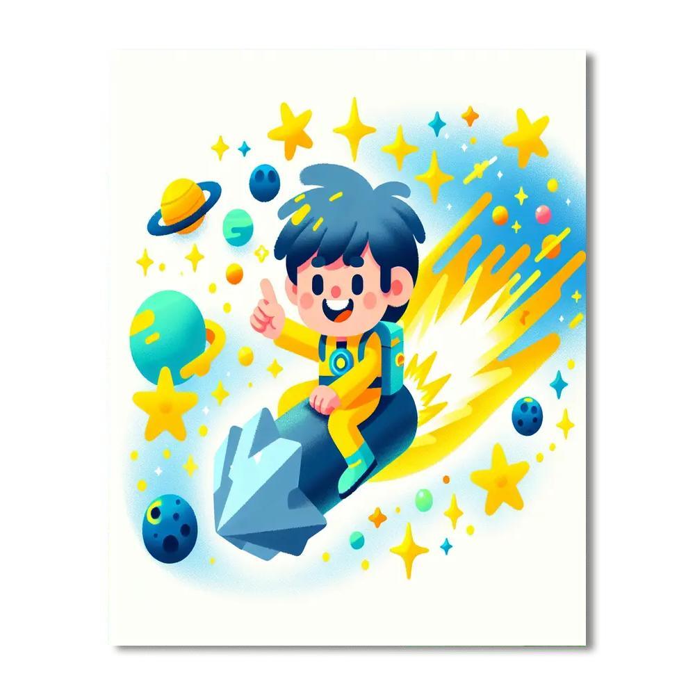 Adventurous Star Explorer DIY Paint By Numbers