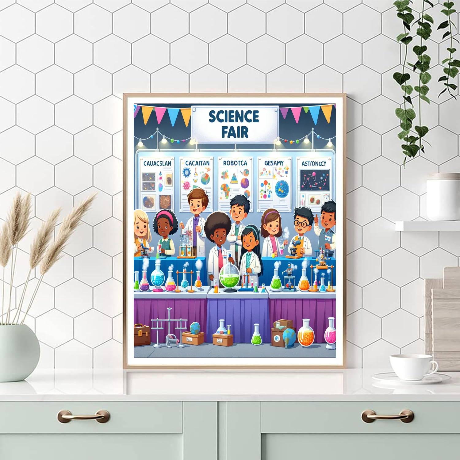 Exciting Science Fair Painting Number Kit