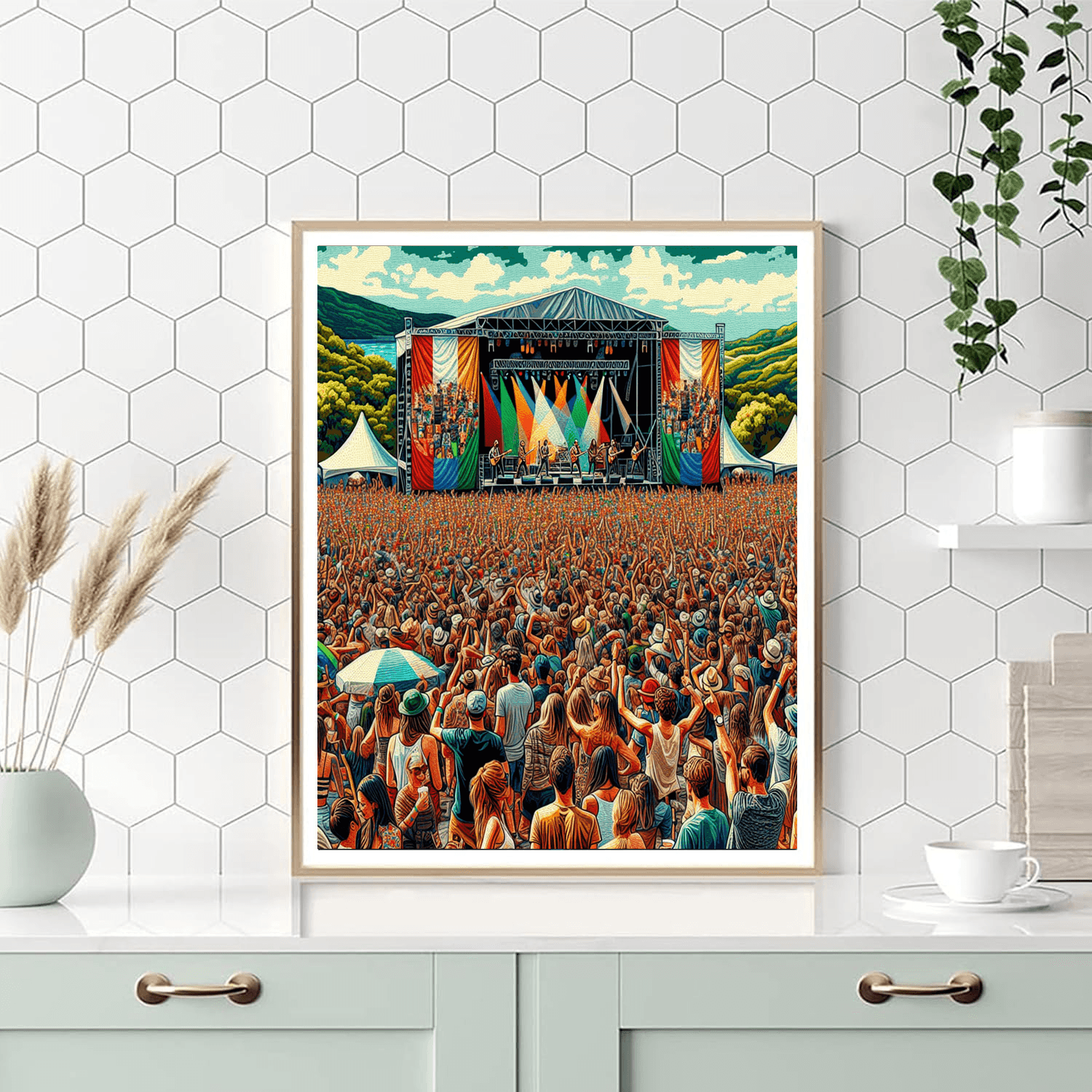 Isle Of Wight Festival - England Paint By Numbers Art