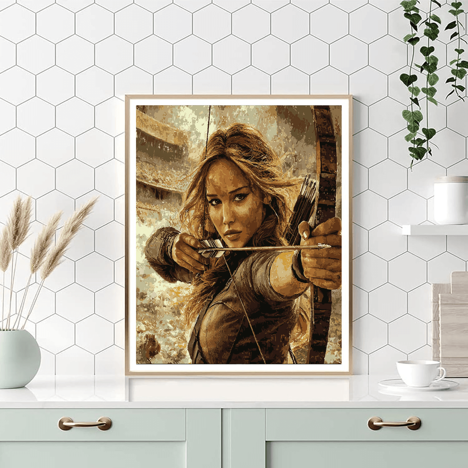 Jennifer Lawrence: The Fearless Katniss Everdeen Paint By Color