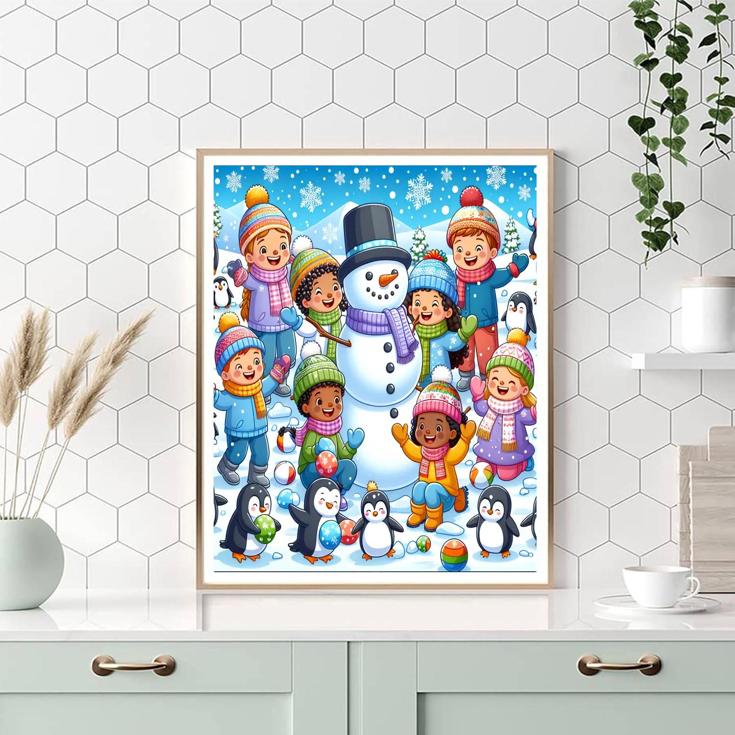 Winter Fun Fest Painting Number Kit