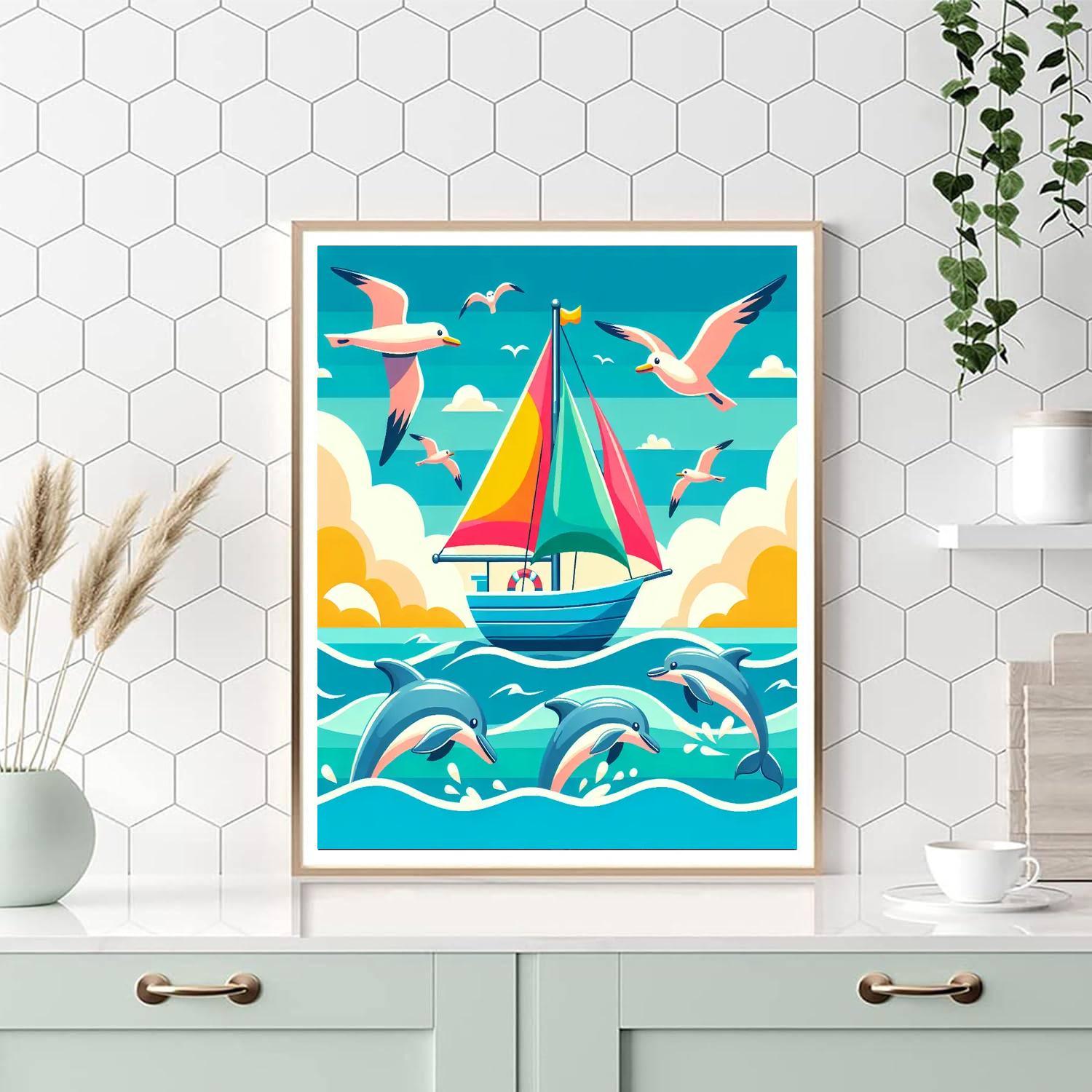 Seaside Adventure Cruise Numbered Painting Kits