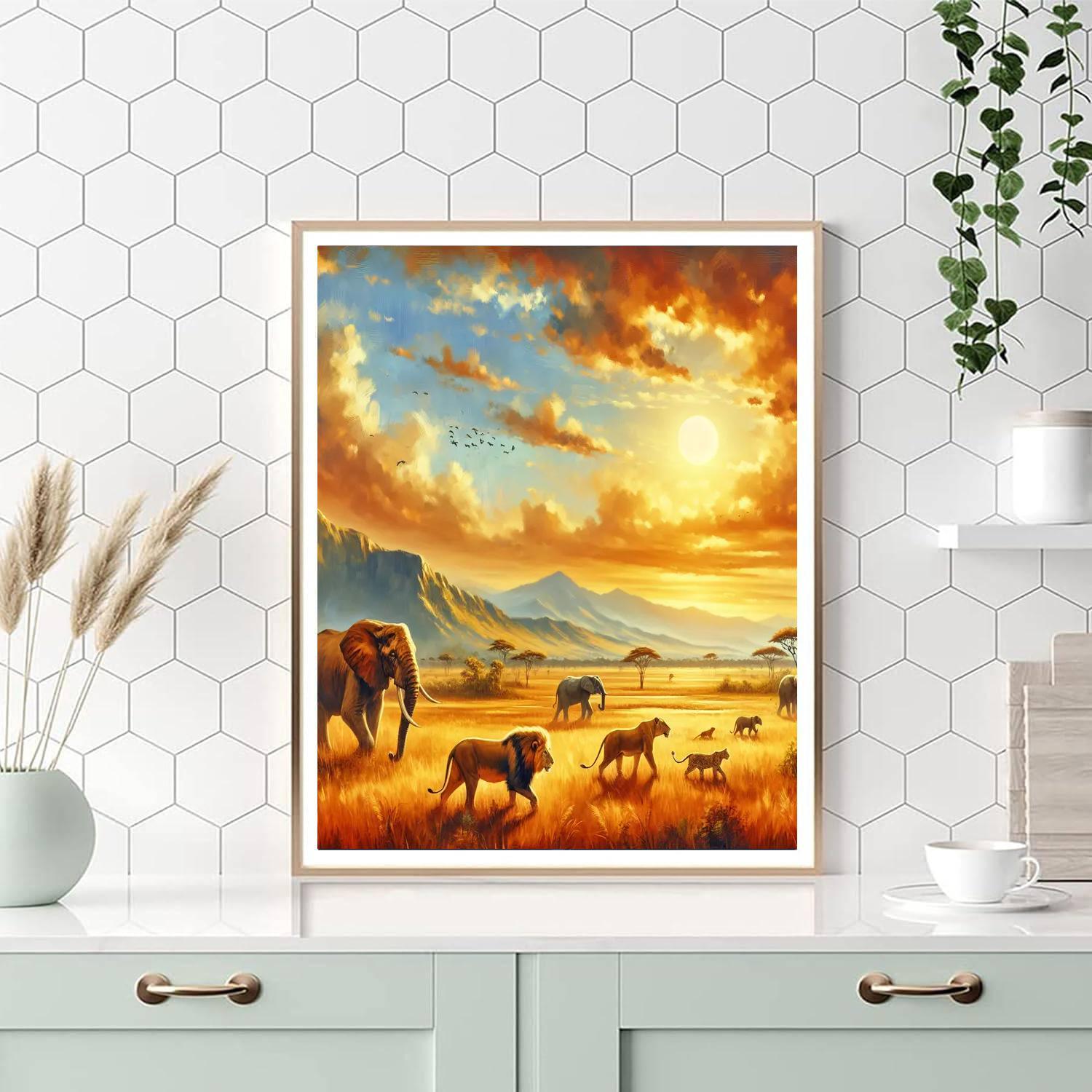 Exotic Safari Experience DIY Paint By Numbers