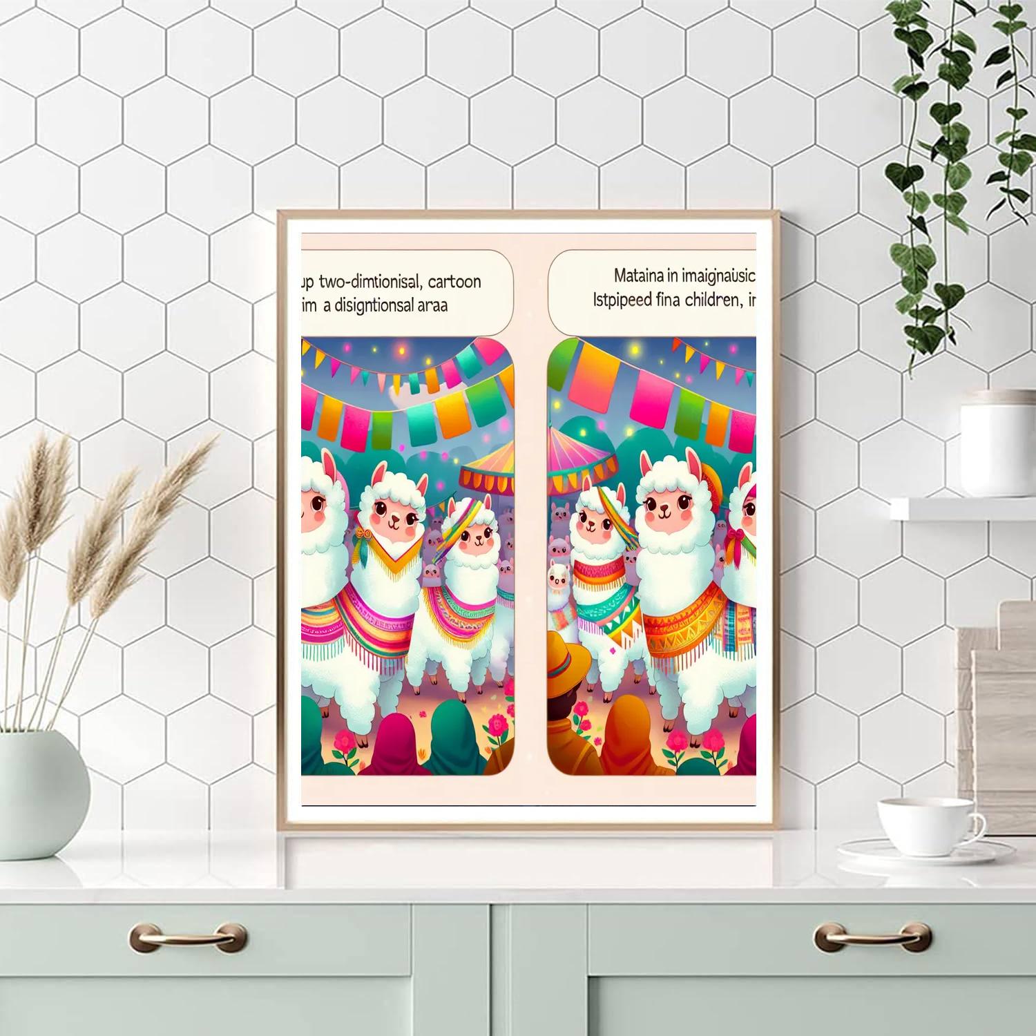 Artistic Alpaca Festival Painting Number Kit