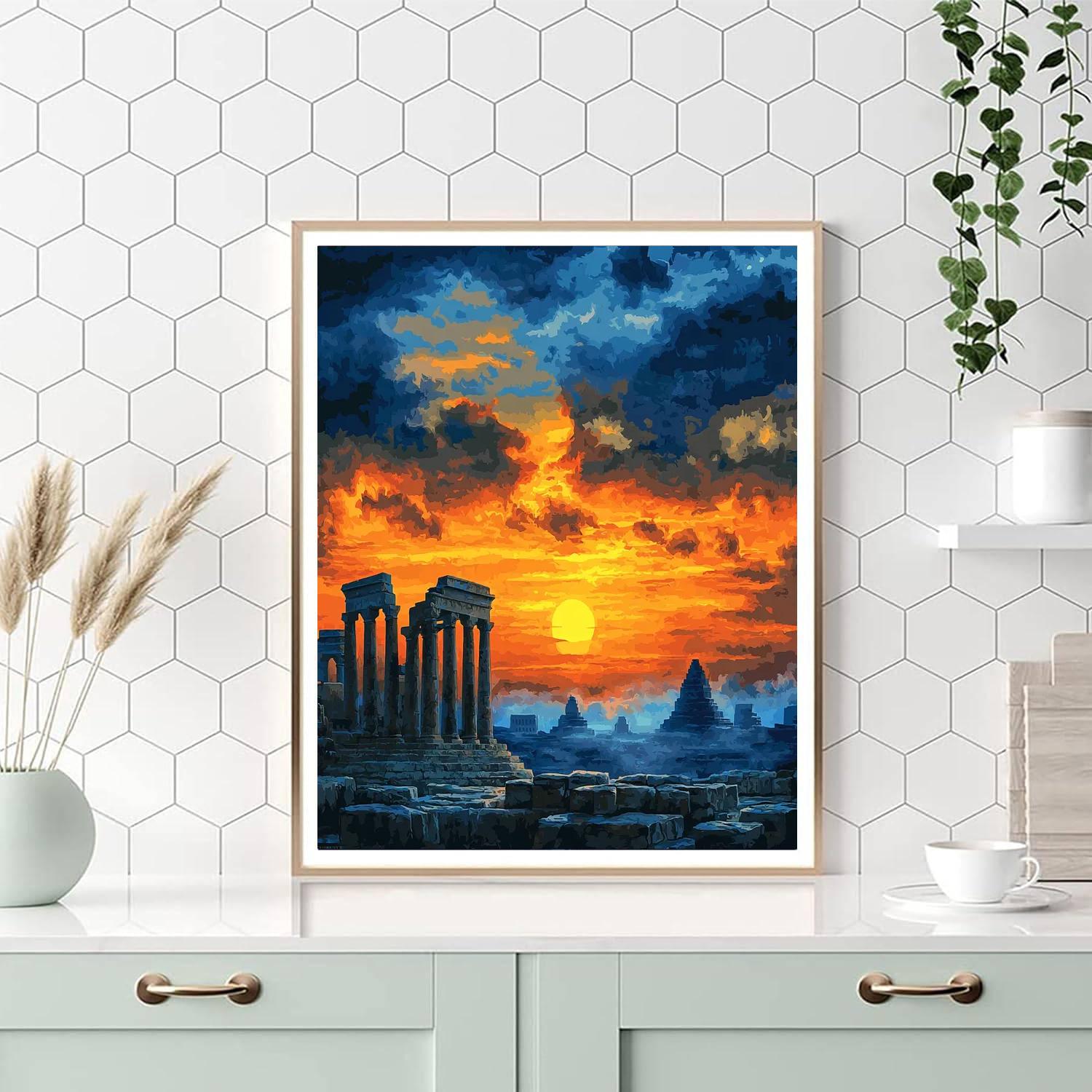 Caspar David Friedrich Inspired Ancient Civilizations  Paint By Numbers